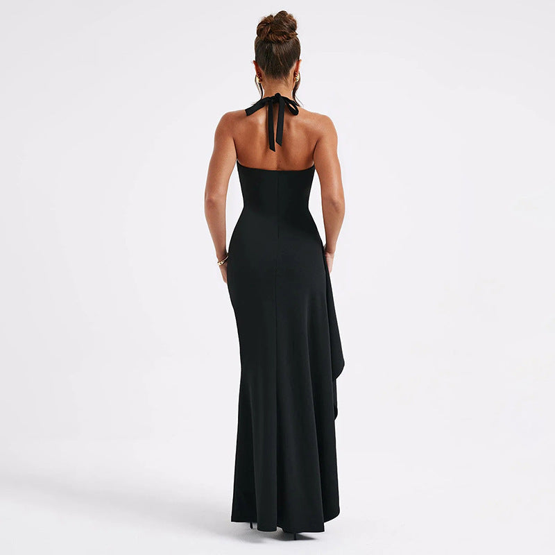 Elena – Luxe Bordeauxrode Maxi Jurk
