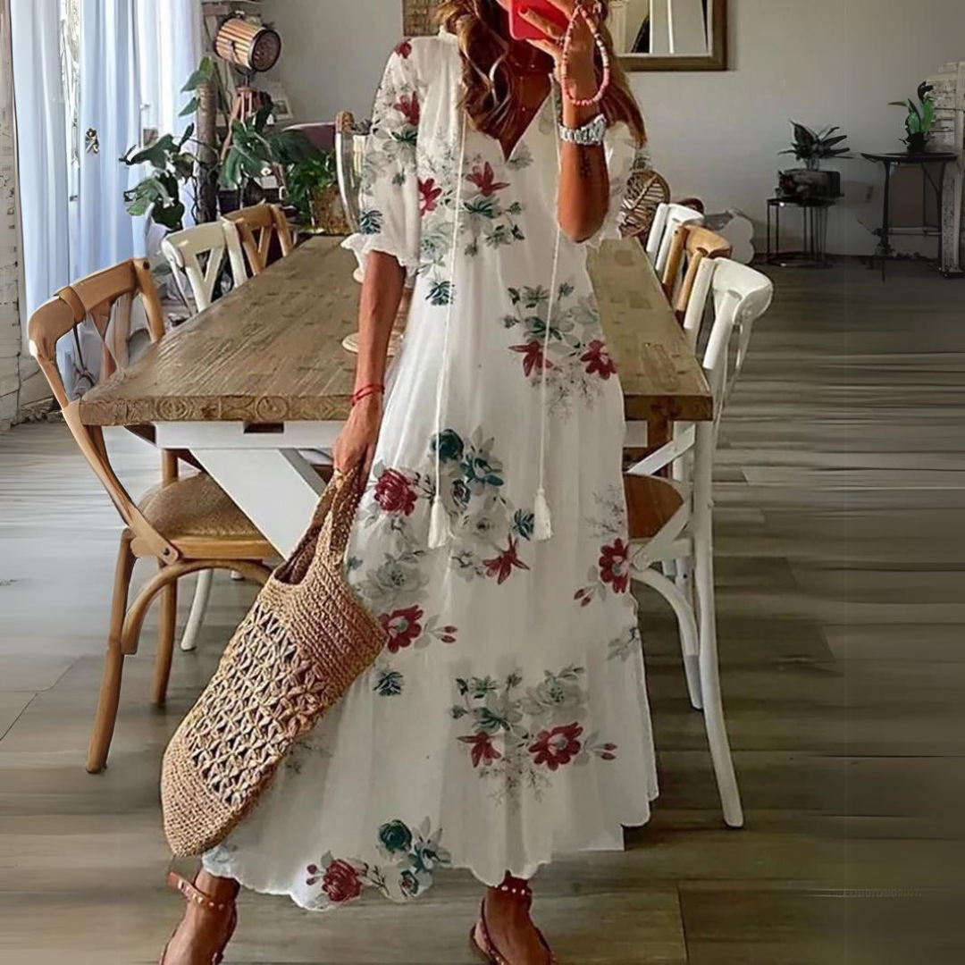Lotte - Maxi Jurk met Bloemenprint