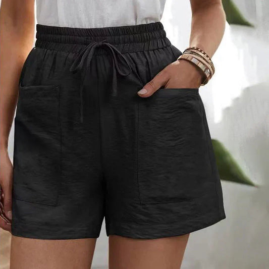 Nicolette - Casual Shorts met Zakken