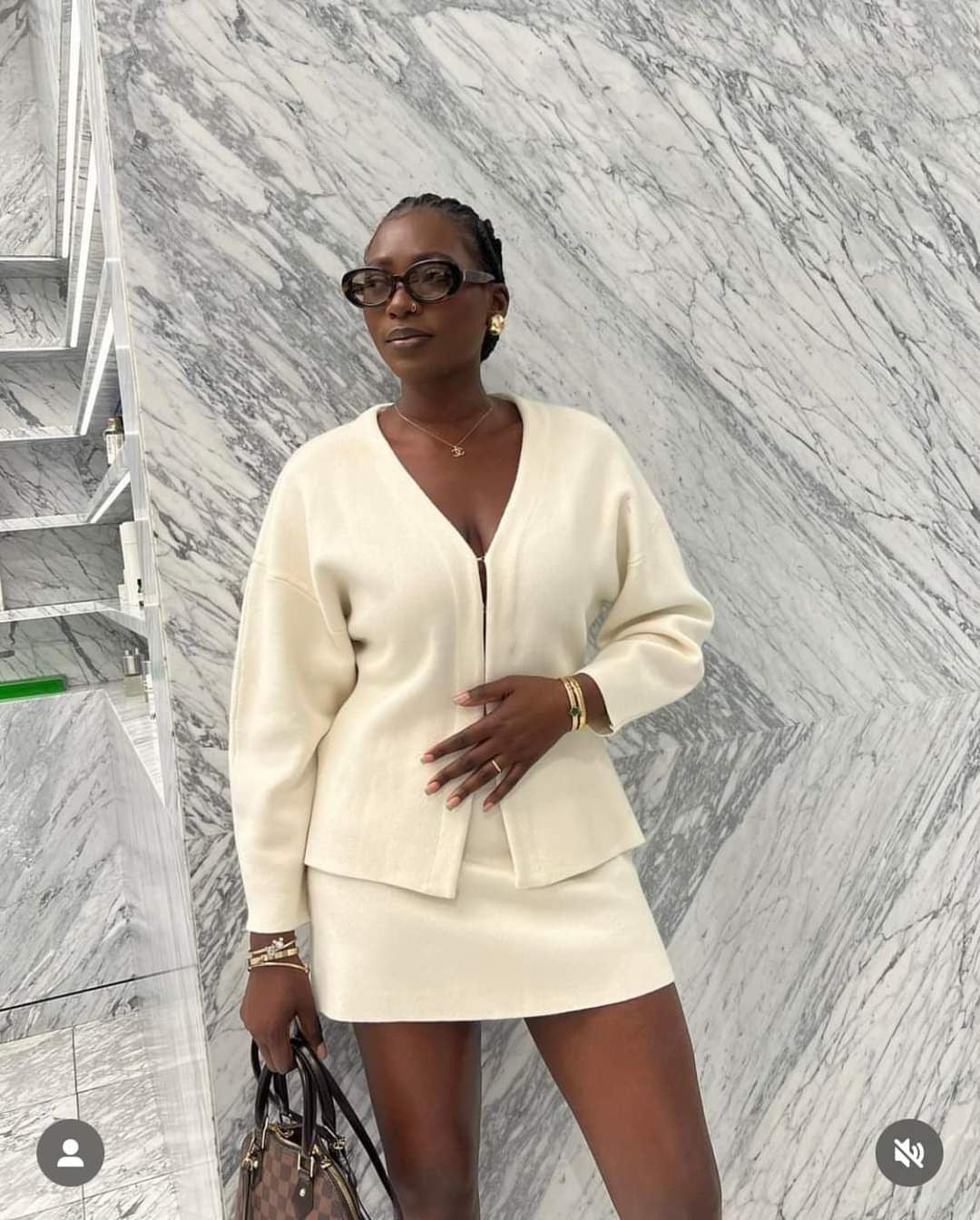 Gwen - Blazer en Rok Tweedelige Set