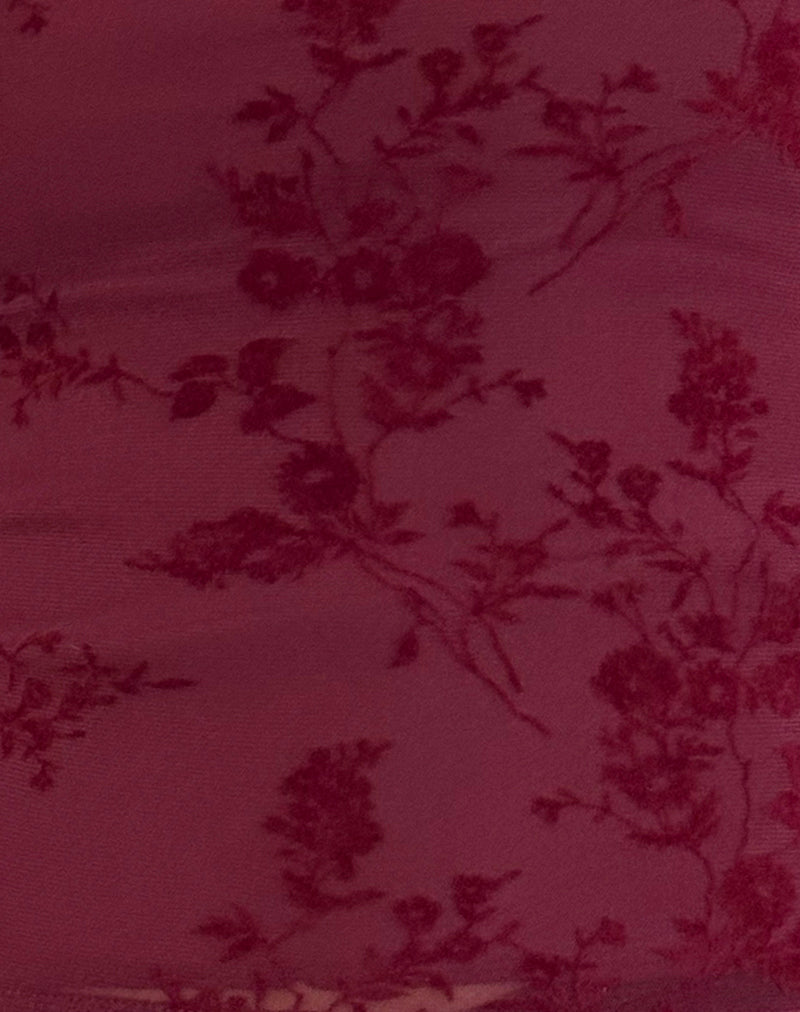 Giuliana - Elegante Off-Shoulder Mesh Top