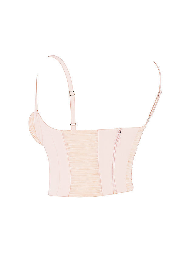 Helivienne - Peachy Gathered Korset met Romantische Details