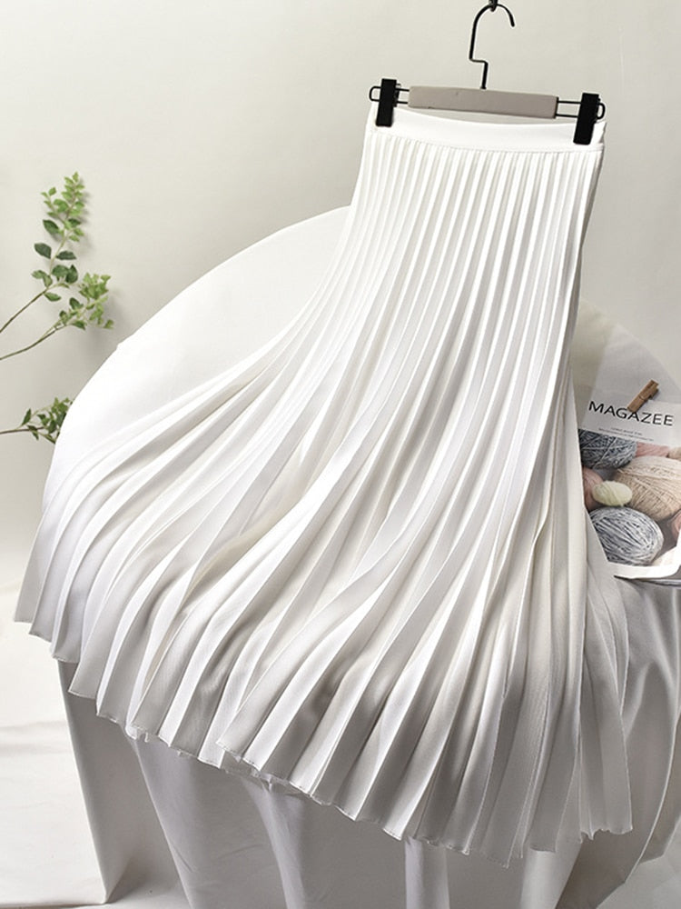 Daleyza - Elegante Plissérok met Hoge Taille