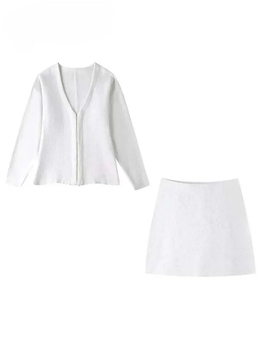 Gwen - Blazer en Rok Tweedelige Set