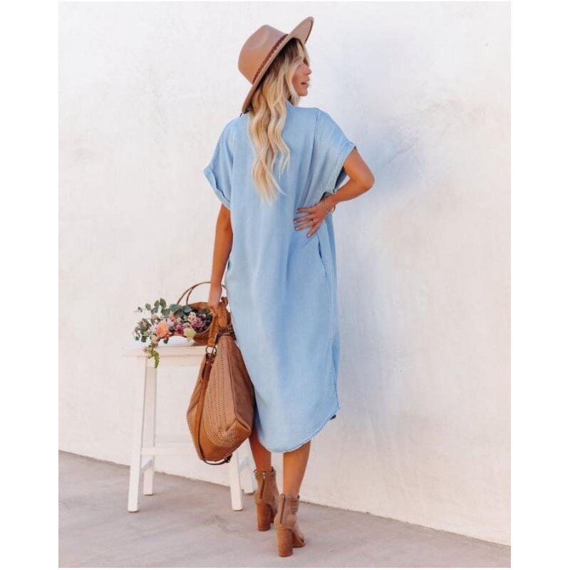 Naëlle - Relaxed Denim Shirt Dress