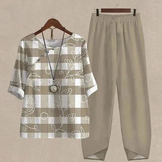 Noa - Trendy Bedrukte Outfit met Comfortabele Pasvorm voor Elke Dag