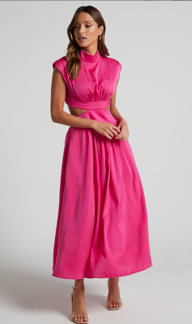 Livia - Stijlvolle Maxi Jurk met Uitgesneden Taille voor Dames