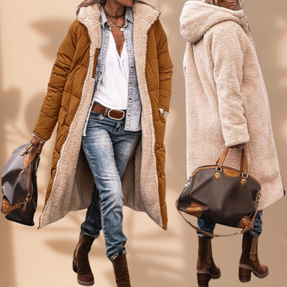 Dames Winddichte Waterdichte Winterjas – Warm, Zwart, Ideaal voor Koude Weer en Casual Outfits