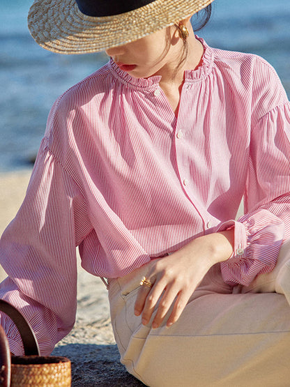 Sophie - Stijlvolle Gestreepte Blouse