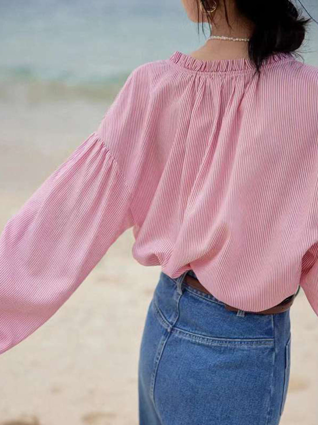 Sophie - Stijlvolle Gestreepte Blouse