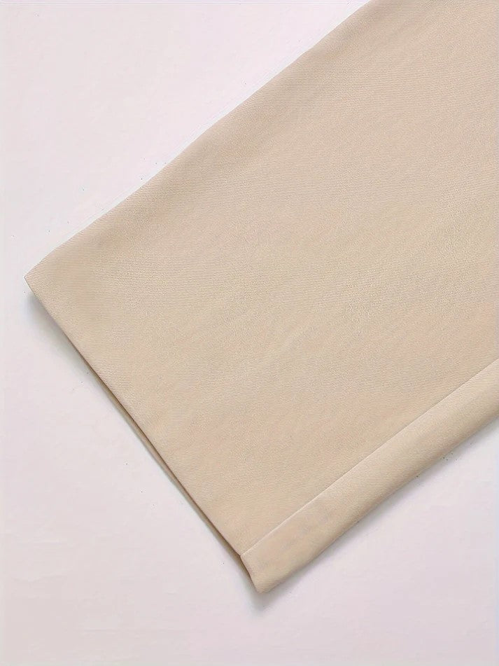 Gisla - Elegante Effen Kleur Tweedelige Blazer Set