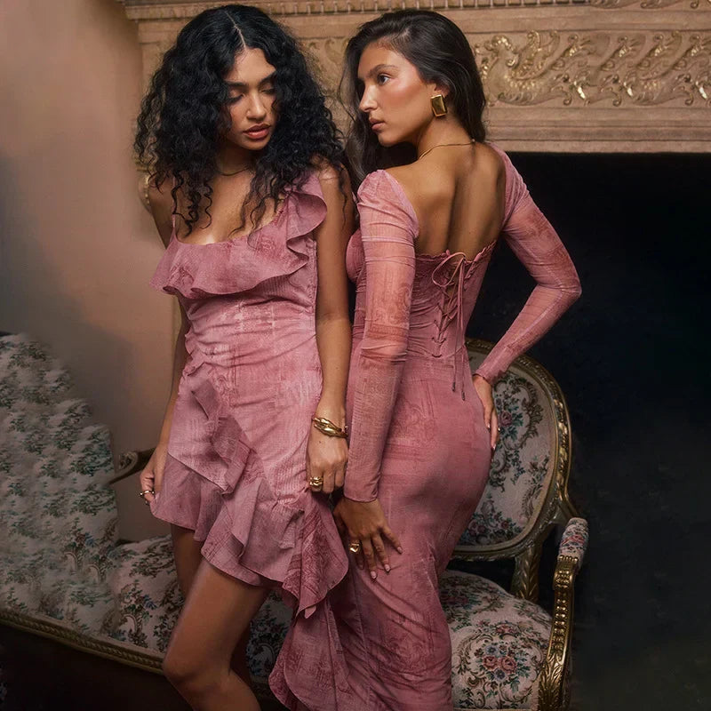 Livia - Stijlvolle Roze Jurk