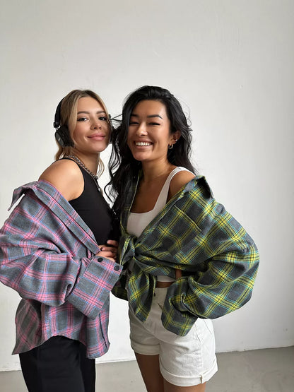 Caitlin - Geruit Flanellen Overhemd