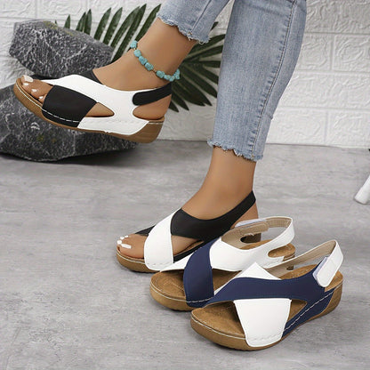 Livia - Trendy Color Block Sandalen