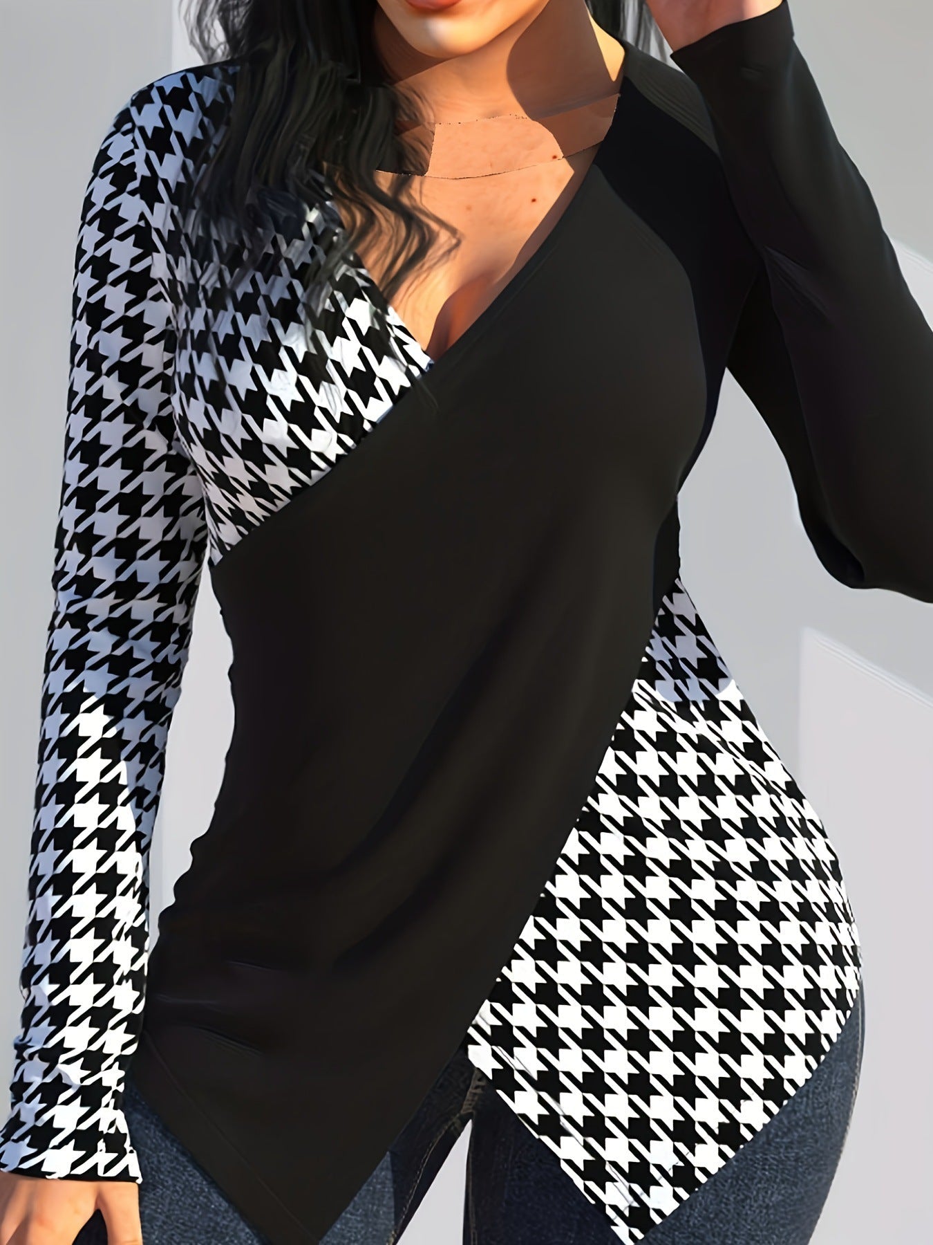 Cyra - Chique Colour Block Top