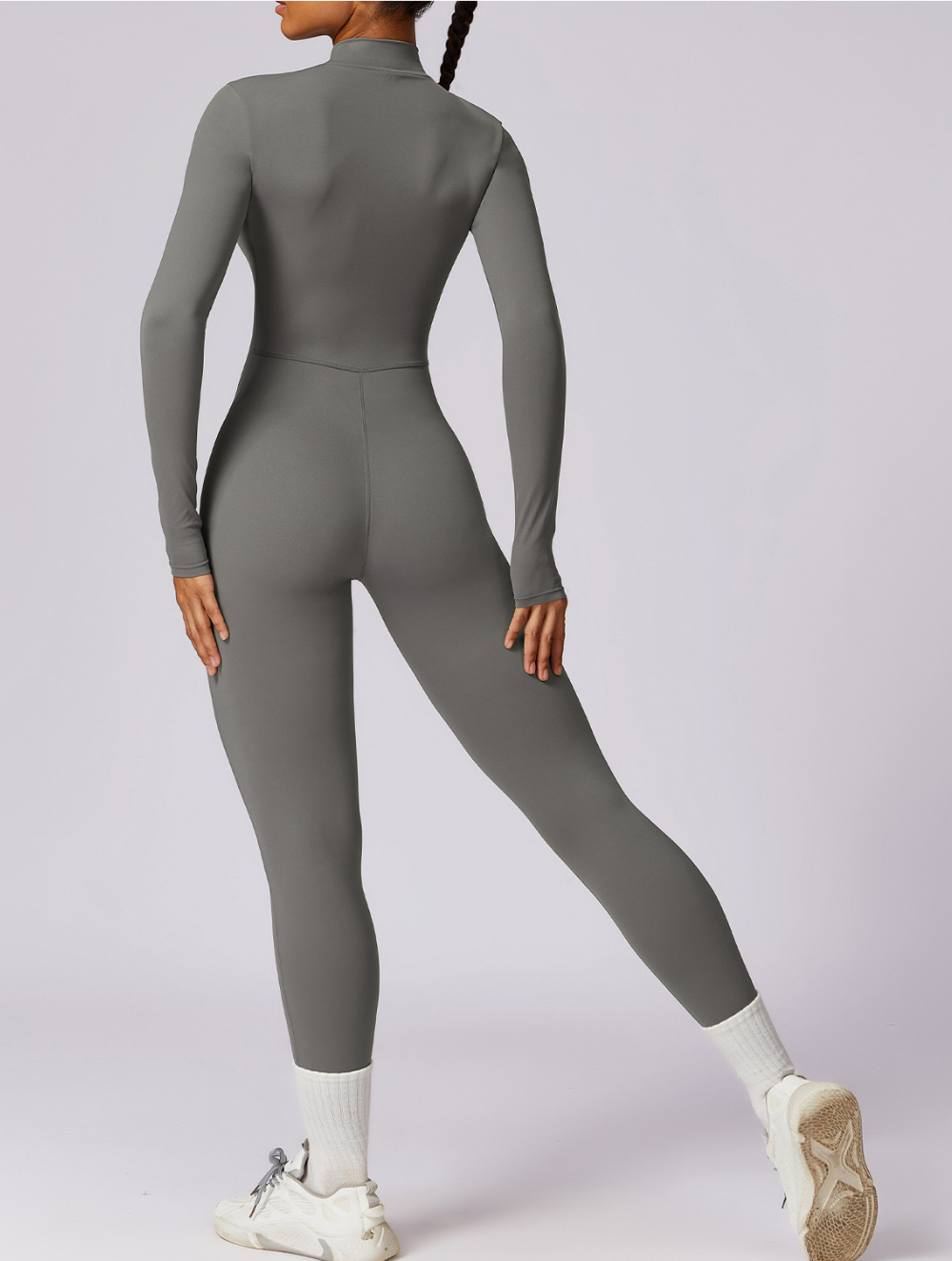 Fayenne - Shaping Yoga Fitness Jumpsuit met Lange Mouwen