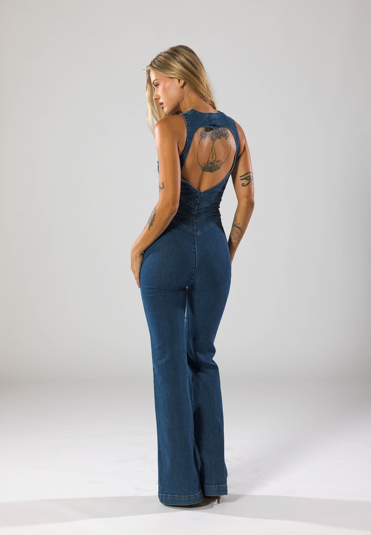 Fayenne - Trendy Denim Jumpsuit