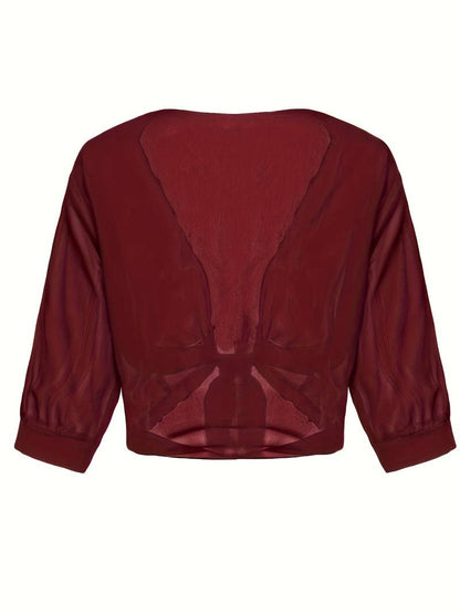 Katie – Luchtige Blouse met Open Voorzijde