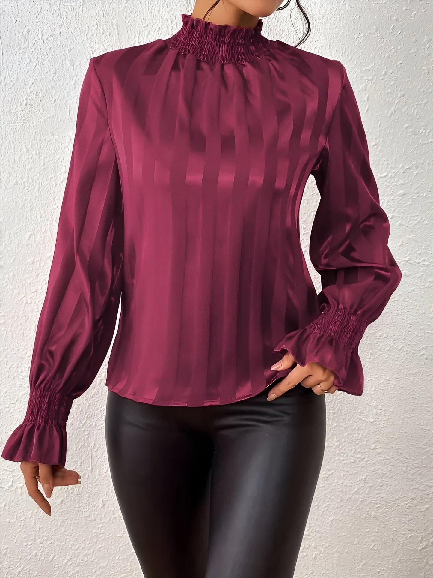 Bayla - Elegante Geplooide Blouse