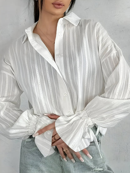 Benja - Overhemd met Geborduurde Kraag