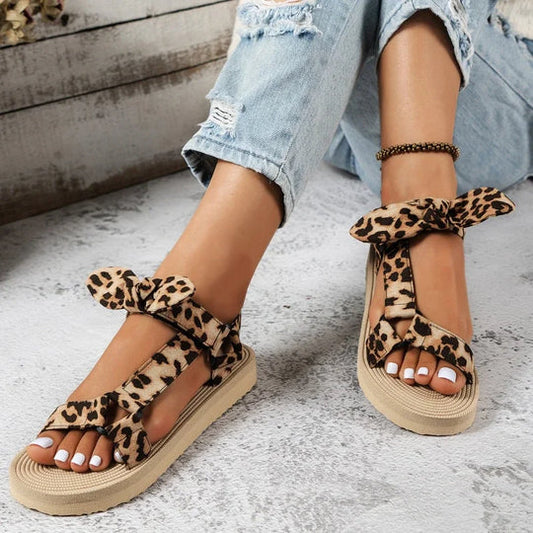 Luna - Stijlvolle Sandalen met Leopardprint