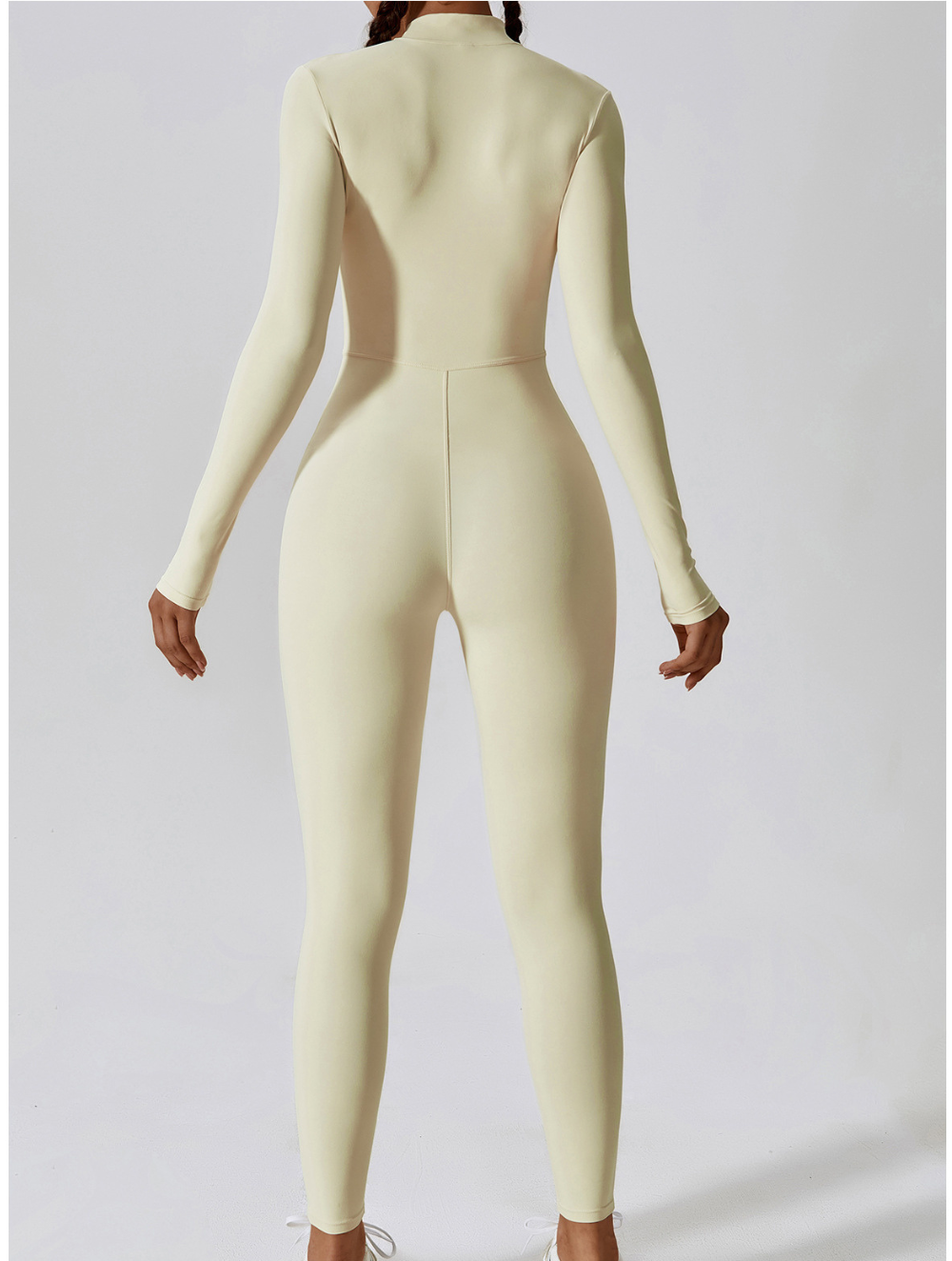 Fayenne - Shaping Yoga Fitness Jumpsuit met Lange Mouwen