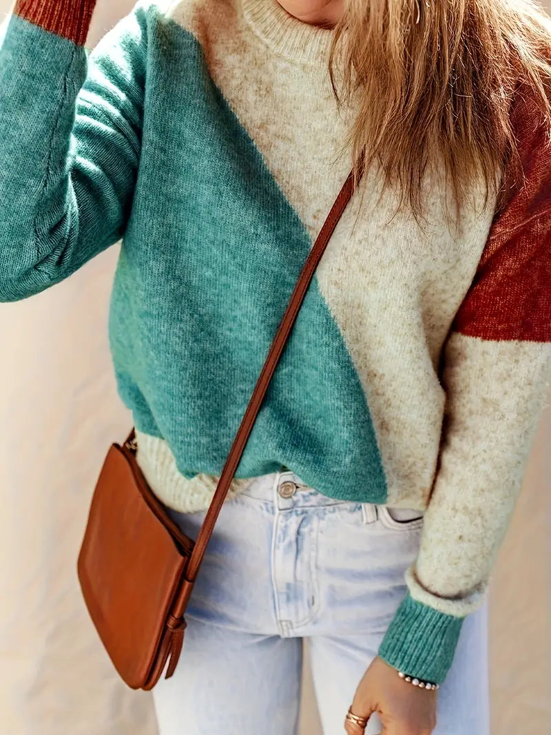 Elinne - Trui met Kleurblok