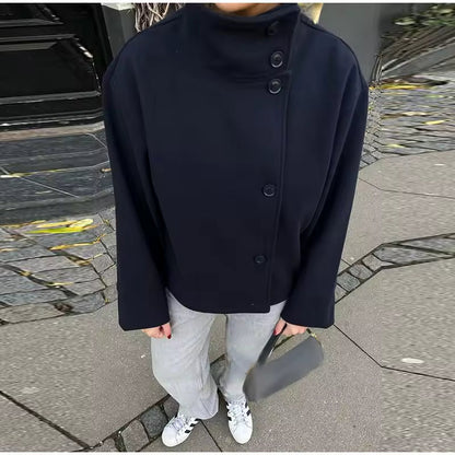 Elise – Luxe Breasted Korte Jas