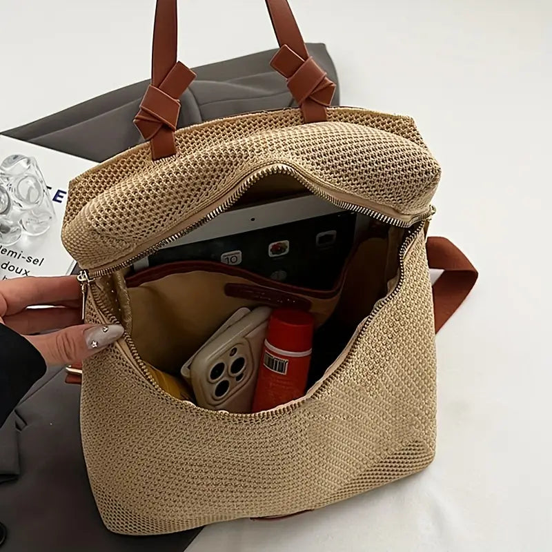 Sophie - Trendy Geweven Damesrugzak - Stijlvol en Functioneel