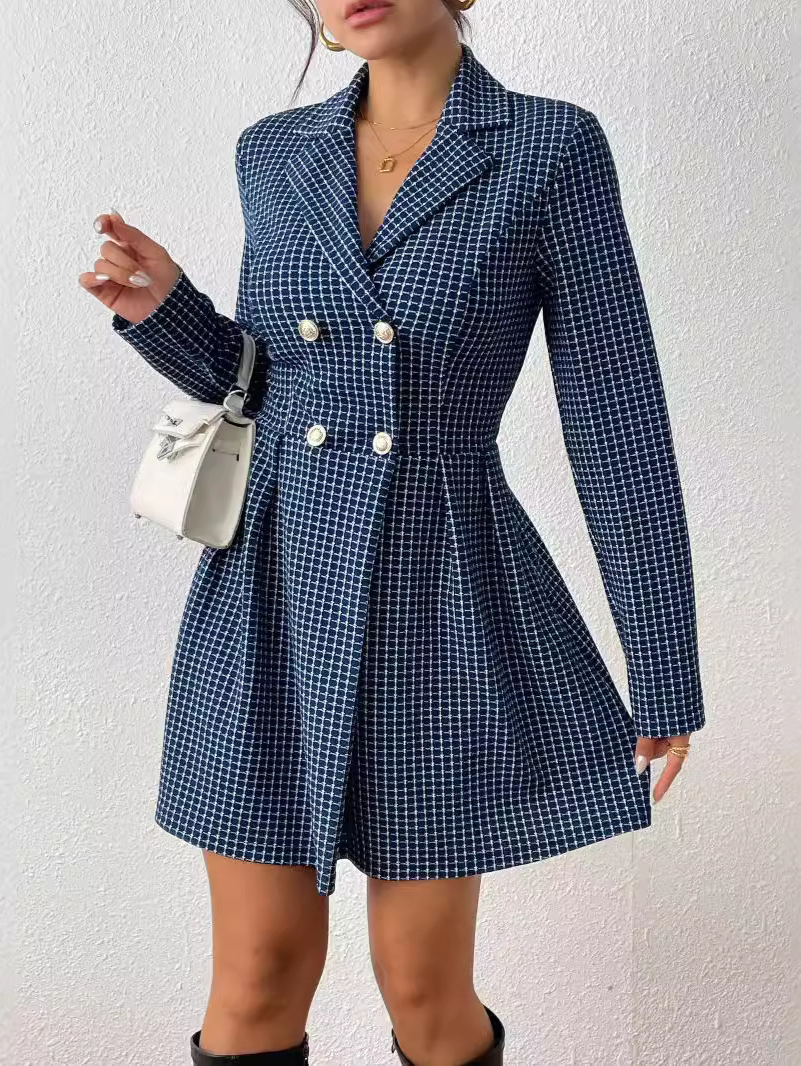 Romi - Trendy V-Hals Rokjasje met Lange Mouwen