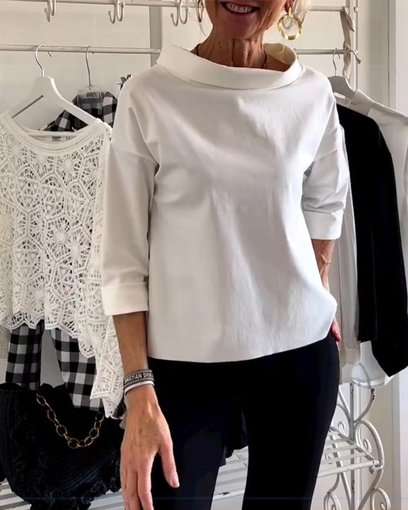 Lara - Casual Monochrome Top