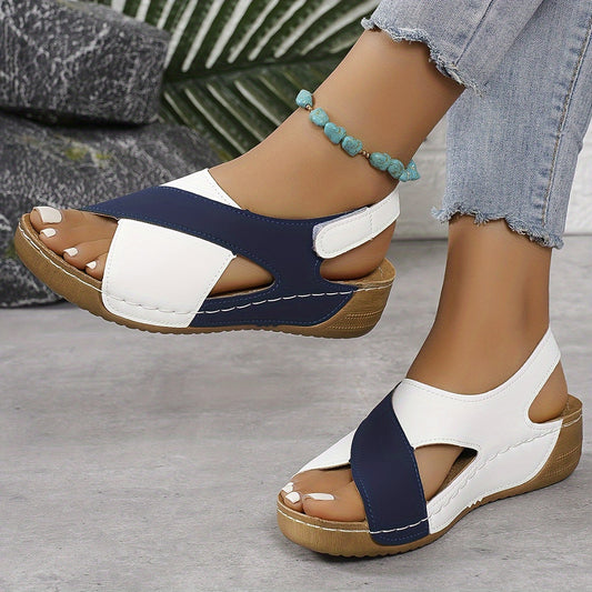 Livia - Trendy Color Block Sandalen