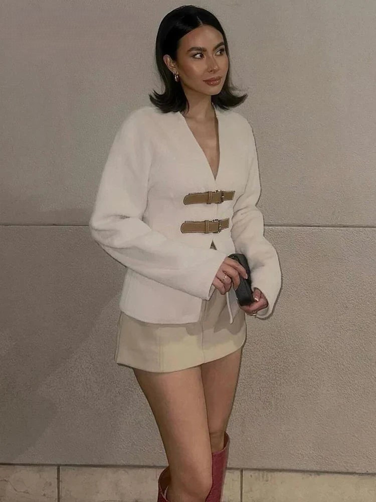 Livia - Stijlvolle Wollen Jas