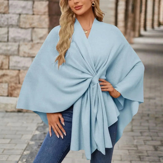 Benthe | Elegante Gedrapeerde Poncho
