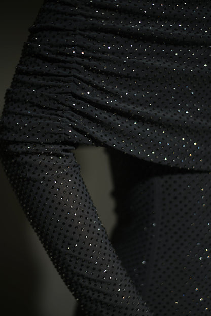 Luna - Glinsterende Off-Shoulder Maxi Jurk