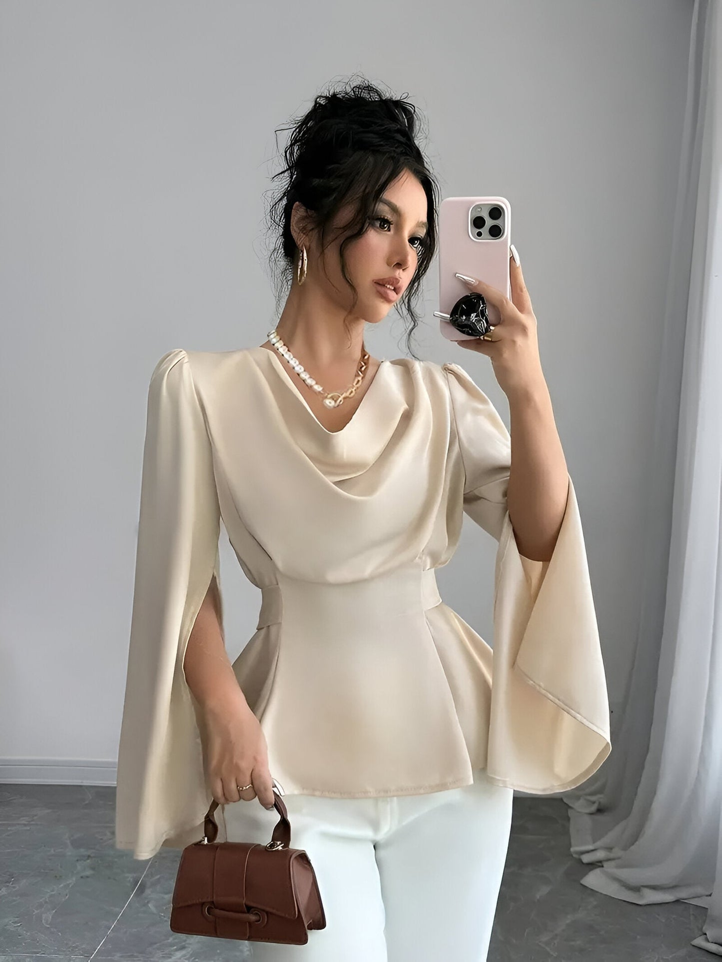 Billie - Elegante Blouse met Splitmouwen