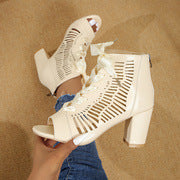 Leana - Elegante Blokhak Sandalen