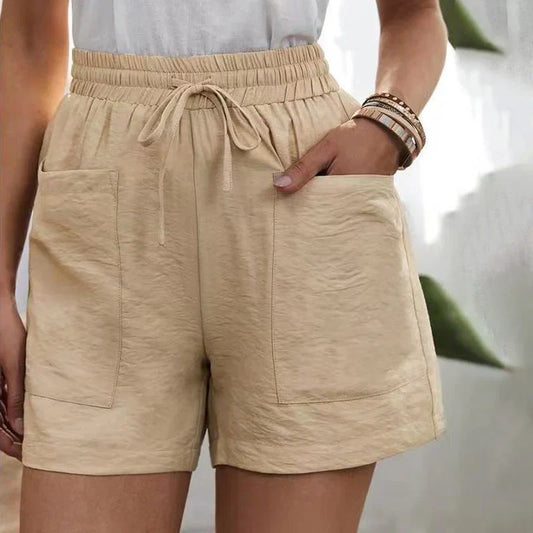 Nicolette - Casual Shorts met Zakken