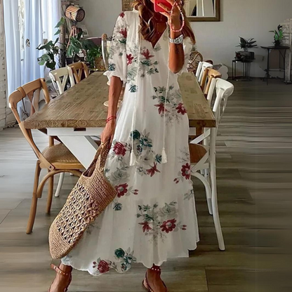 Lotte - Maxi Jurk met Bloemenprint