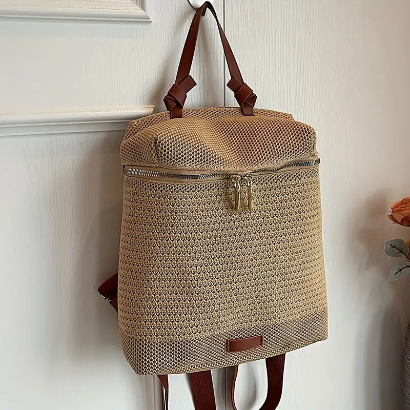 Sophie - Trendy Geweven Damesrugzak - Stijlvol en Functioneel