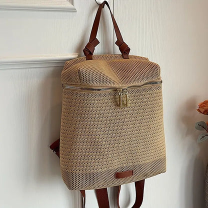 Sophie - Trendy Geweven Damesrugzak - Stijlvol en Functioneel