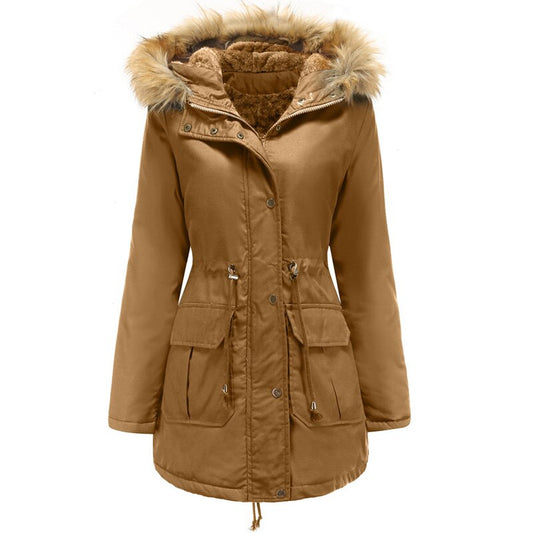 Dames Winterjas met Bontmuts – Waterdicht, Zwart, Warm voor Koude Seizoenen