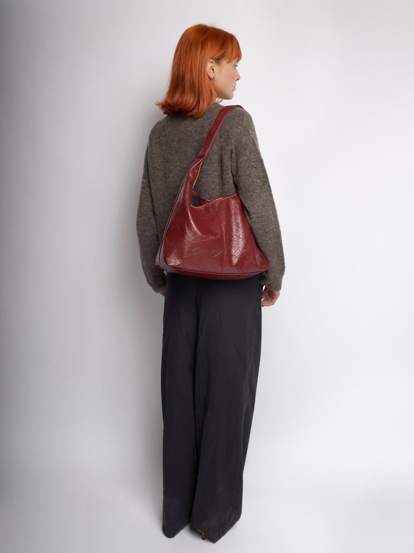 Dames Vegan Leren Tote Bag – Vintage Look, Eenvoudige Schoudertas voor Dagelijks Gebruik