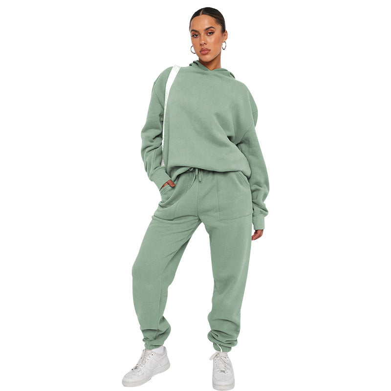 Dames Tweedelig Trainingspak – Hoodie en Joggingbroek Set, voor Sport, Thuis en Sportschool