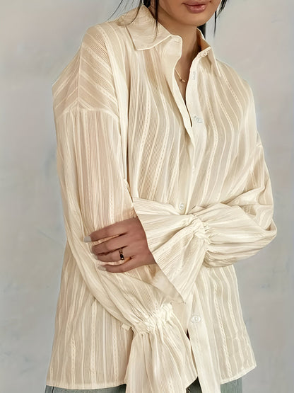 Benja - Overhemd met Geborduurde Kraag