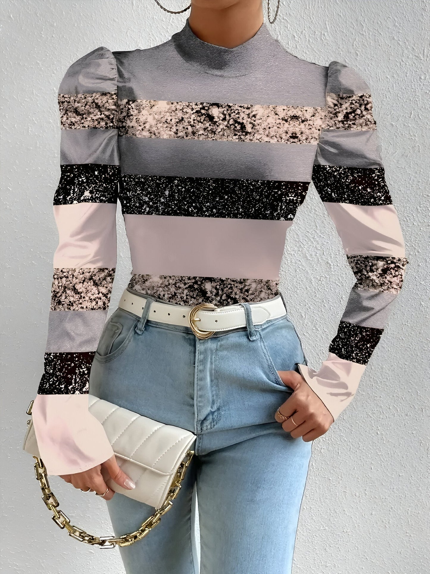 Bloom - Bloemenprint Blouse met Col