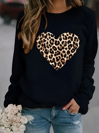 Coralie - Sweatshirt met Dierenprint