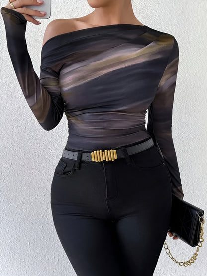 Ciska - Elegant Casual T-shirt met Lange Mouwen