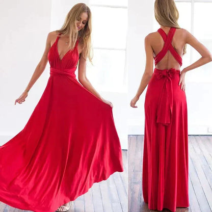 Isolene - Elegant Backless Maxi Dress