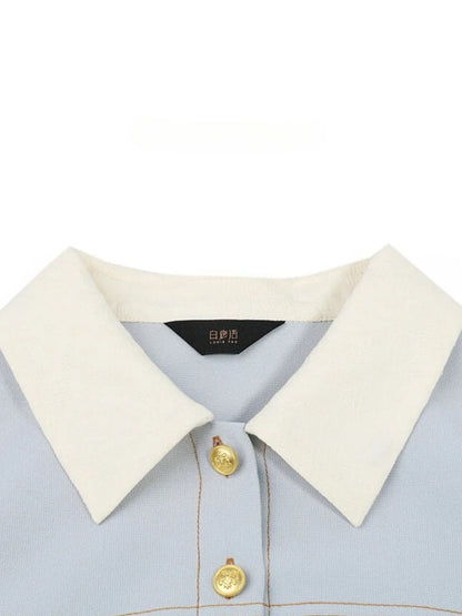 Katoenen Overhemdjurk met Taille-accent en Korte Mouwen – Comfortabele Pasvorm voor Elke Dag